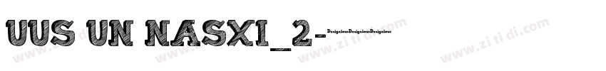 UUS UN NASXI_2字体转换